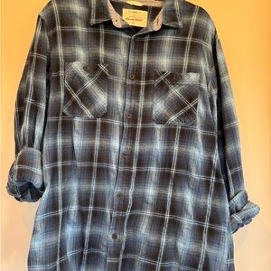 Urban Pipeline Blue Plaid Men's Shirt